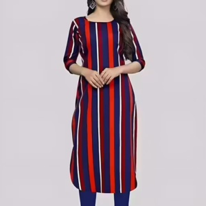 Heavy Digital Print Crepe Kurti for Women