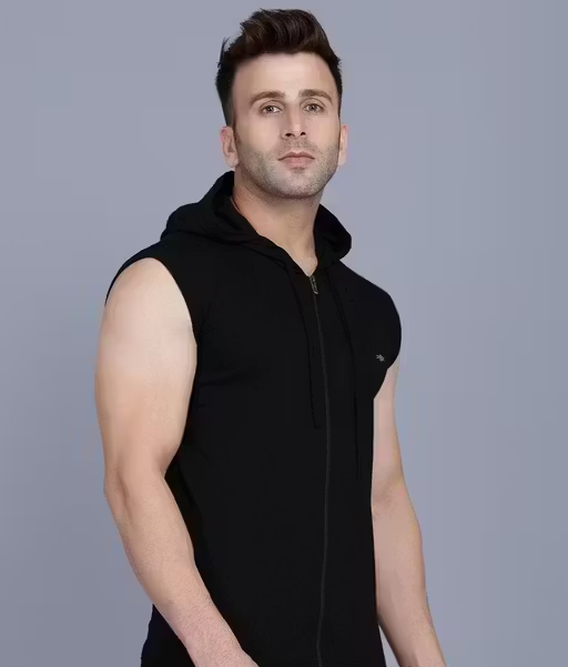 Menkovy Stylish Sleeveless Hooded Men's T-Shirt - Image 2