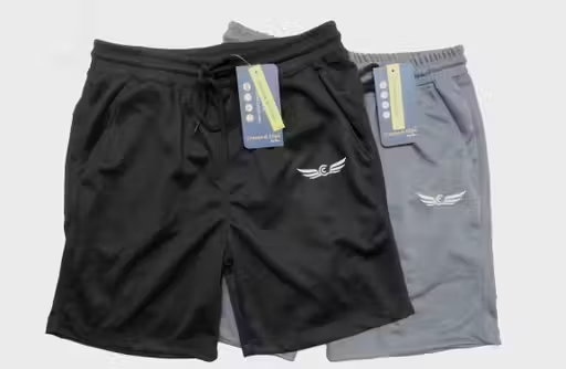 Chrome & Coral Men's Solid Boxers & Lounge Shorts Pack of 2 - Image 3