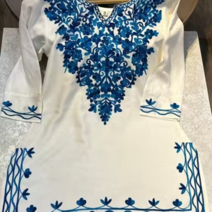 Stylish Rayon Embroidered Short Kurti for Women