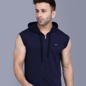 Sleeveless Hooded Men's T-Shirt