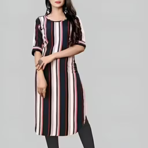 Heavy Digital Print Crepe Kurti for Women