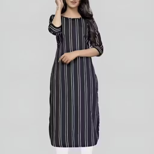 Heavy Digital Print Crepe Kurti for Women