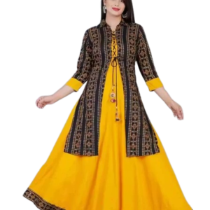 Women Rayon Solid Designer Kurti