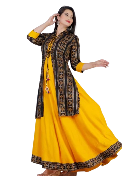 Women Rayon Solid Designer Kurti - Image 3