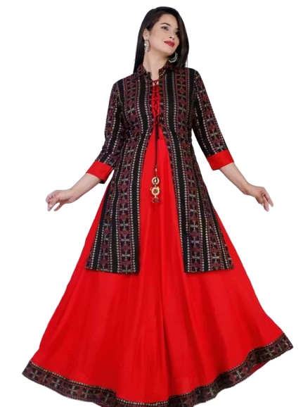 Women Rayon Printed Designer Kurti
