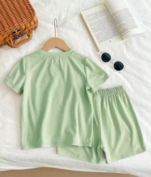 Kids Girls Cotton Clothing Set for Summer - Image 2