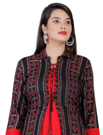 Women Rayon Printed Designer Kurti - Image 4