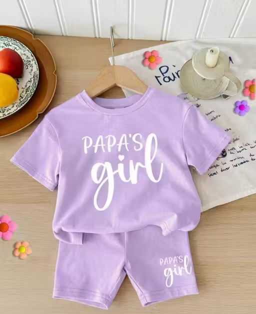 Kids Girls Cotton Clothing Set for Summer