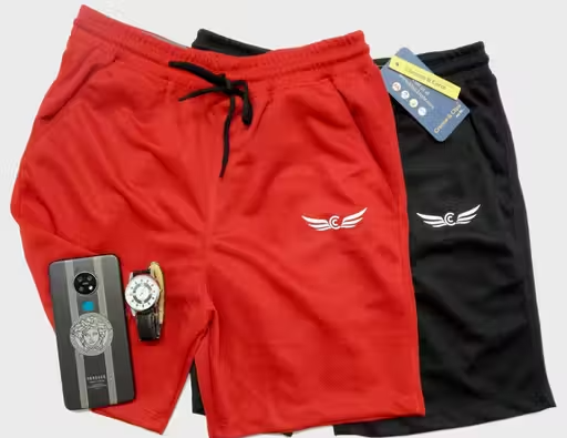 Chrome & Coral Men's Boxers & Lounge Shorts Pack of 2 - Image 3