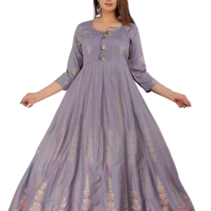 Women Rayon Printed Anarkali Kurta