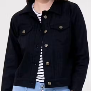 Women Black Denim Jacket