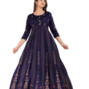 Women Rayon Printed Anarkali Kurta