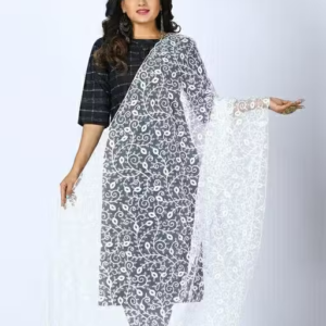 Fashionable Embroidered Net Dupatta for Women