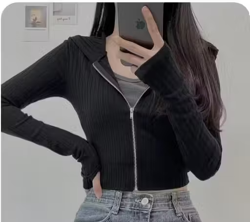 Stylish Zipper Top for Women & Girls