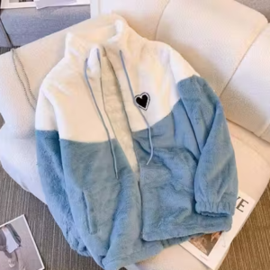 Little Heart Wool Fur Jacket