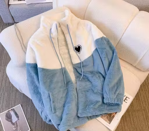 Little Heart Wool Fur Jacket