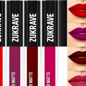 Non-Transfer Waterproof Long-Last Liquid Matte Lipstick Combo (Pack of 4)