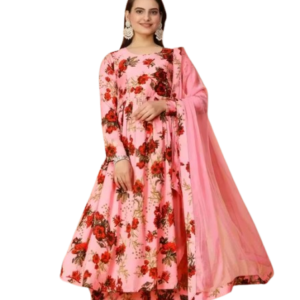 Women Georgette Embroidered Designer Gown