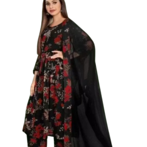 Women Georgette Embroidered Designer Gown
