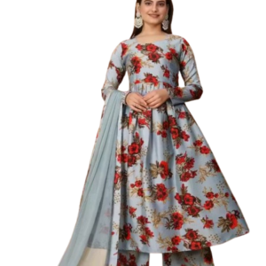 Women Georgette Floral Printed Designer Gown