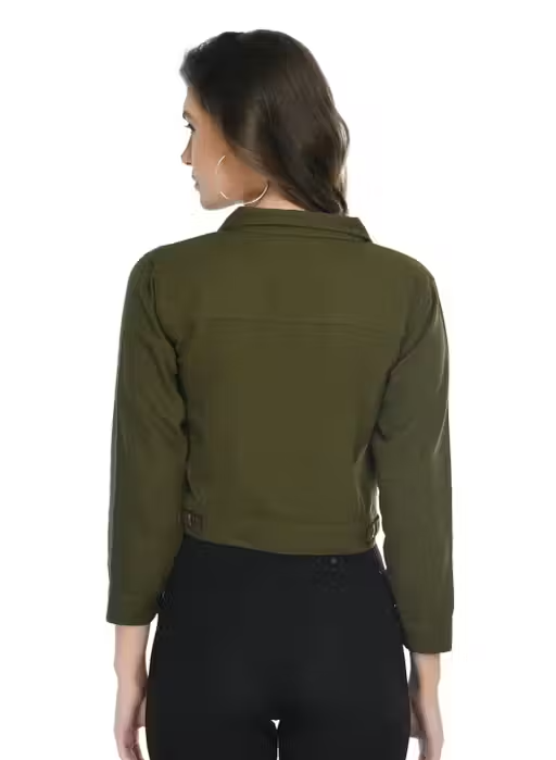 Trendy Twill Fabric Jacket for Girls - Image 4