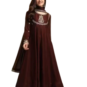 Anarkali Kurta Pant Set with Dupatta