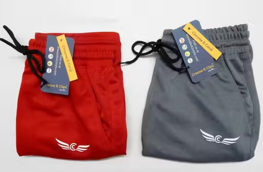 Chrome & Coral Men's Solid Multicolor Boxers & Lounge Shorts Pack of 2 - Image 3