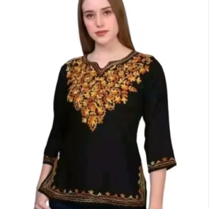 Stylish Cotton Embroidered Short Kurti for Women