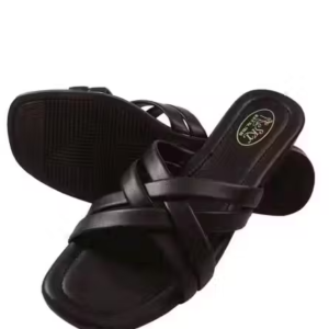 Women Stylish Black Slippers