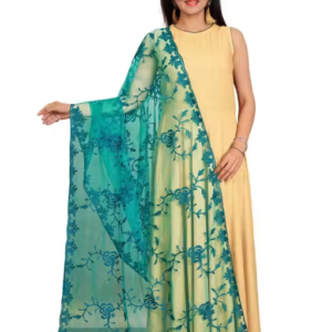 Elegant Embroidered Net Dupatta for Women