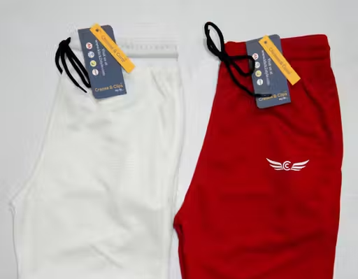 Chrome & Coral Men's Solid Multicolor Boxers & Lounge Shorts Pack of 2 - Image 2