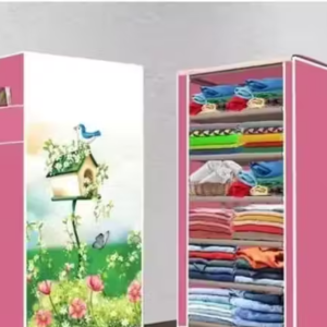 Plastic Shoe Rack Tree House Design 6 Layer Pink