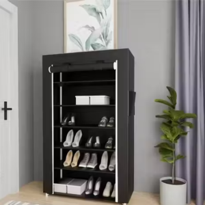 6 Layer Wardrobe Storage Rack Rose Print