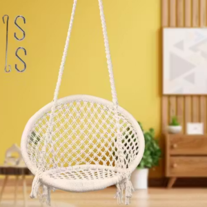 Round Cotton Hanging Swing Chair for Adults