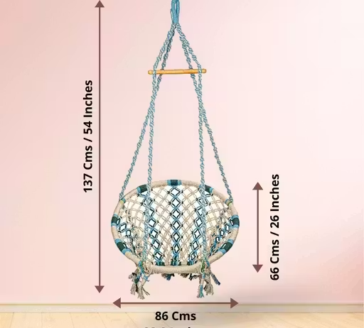 Cotton Hanging Swing Chair for Adults and Kids - Image 2
