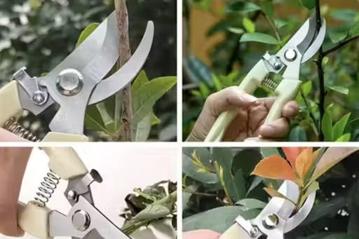 Garden Tool Set with Trowel, Fork, Rake & Pruner (4 Pieces) - Image 2