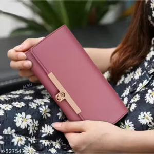 Women's Brown Trendy Hand Clutch Wallet Purse