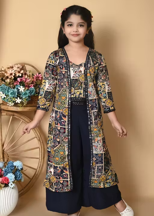 Girls Cotton Blend Jacket Clothing Set