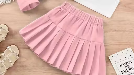 Girls Polyester Top & Bottom Clothing Set - Image 3