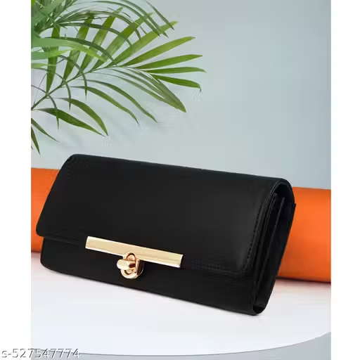 Women's Brown Trendy Hand Clutch Wallet Purse - Image 2
