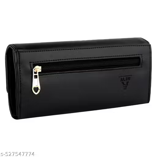 Women's Brown Trendy Hand Clutch Wallet Purse - Image 4
