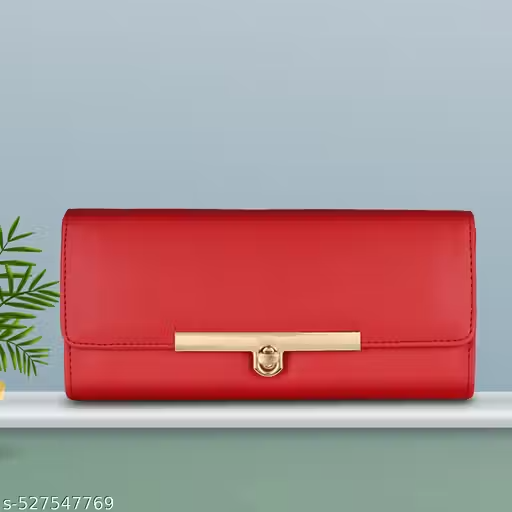 Women's Brown Trendy Hand Clutch Wallet Purse - Image 3