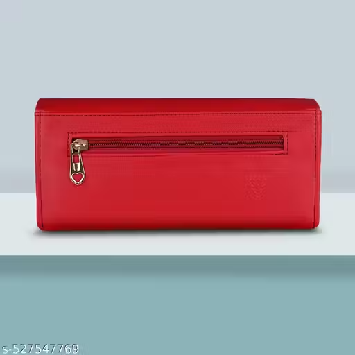 Women's Brown Trendy Hand Clutch Wallet Purse - Image 4