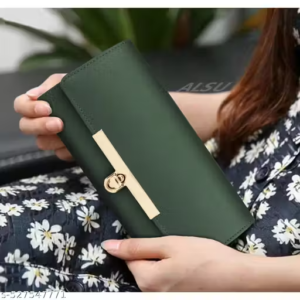 Women's Brown Trendy Hand Clutch Wallet Purse