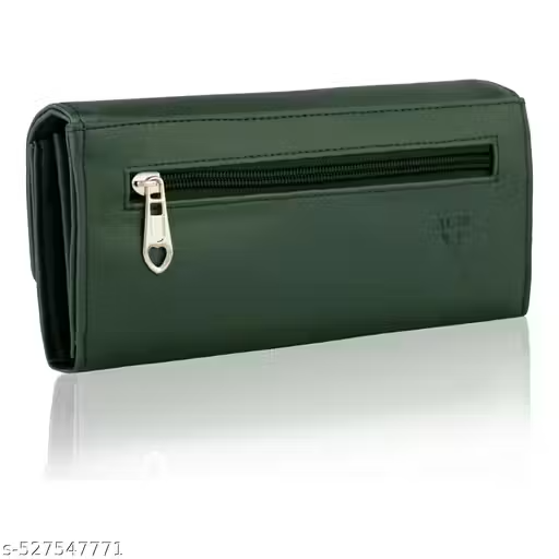 Women's Brown Trendy Hand Clutch Wallet Purse - Image 4