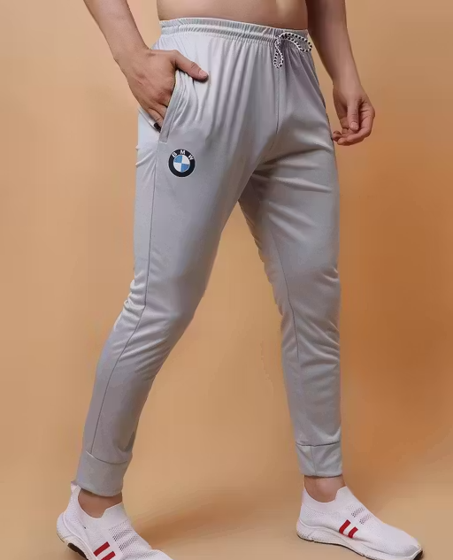 Premium Light Grey Jogger Track Pants for Men – Stylish & Comfortable Activewear
