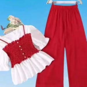 Trendying Fashionable Stylish Unique Beautiful 2PC Top & Bottom Set for Kids