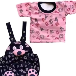Cute Summer Wear Cotton Top & Bottom Set for Baby Girls
