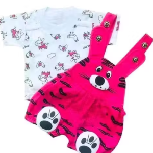 Cute Summer Dungaree Dress for Baby Girls